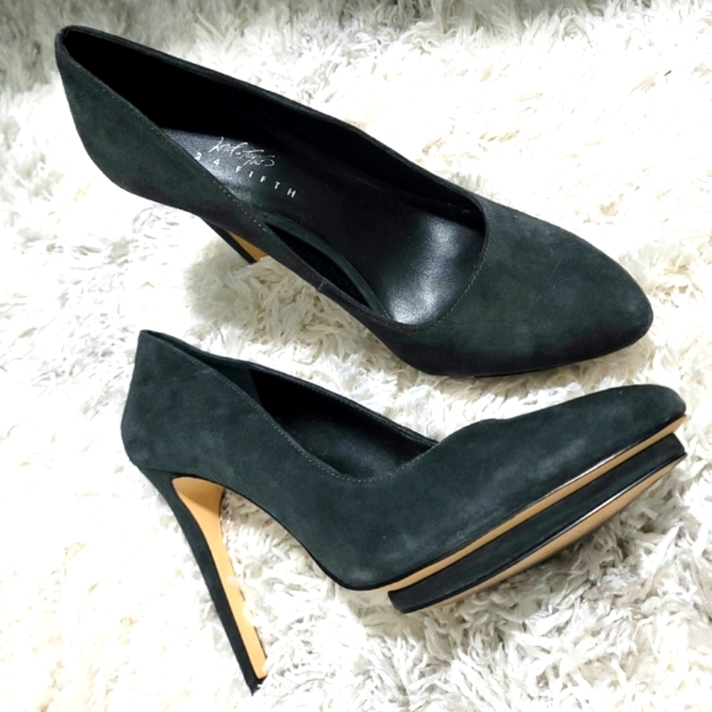 Lord & Taylor 424 Fifth Women's Suede Pumps Shoes Size 6.5 M